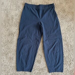 EILEEN FISHER Blue Crepe Pants Size L